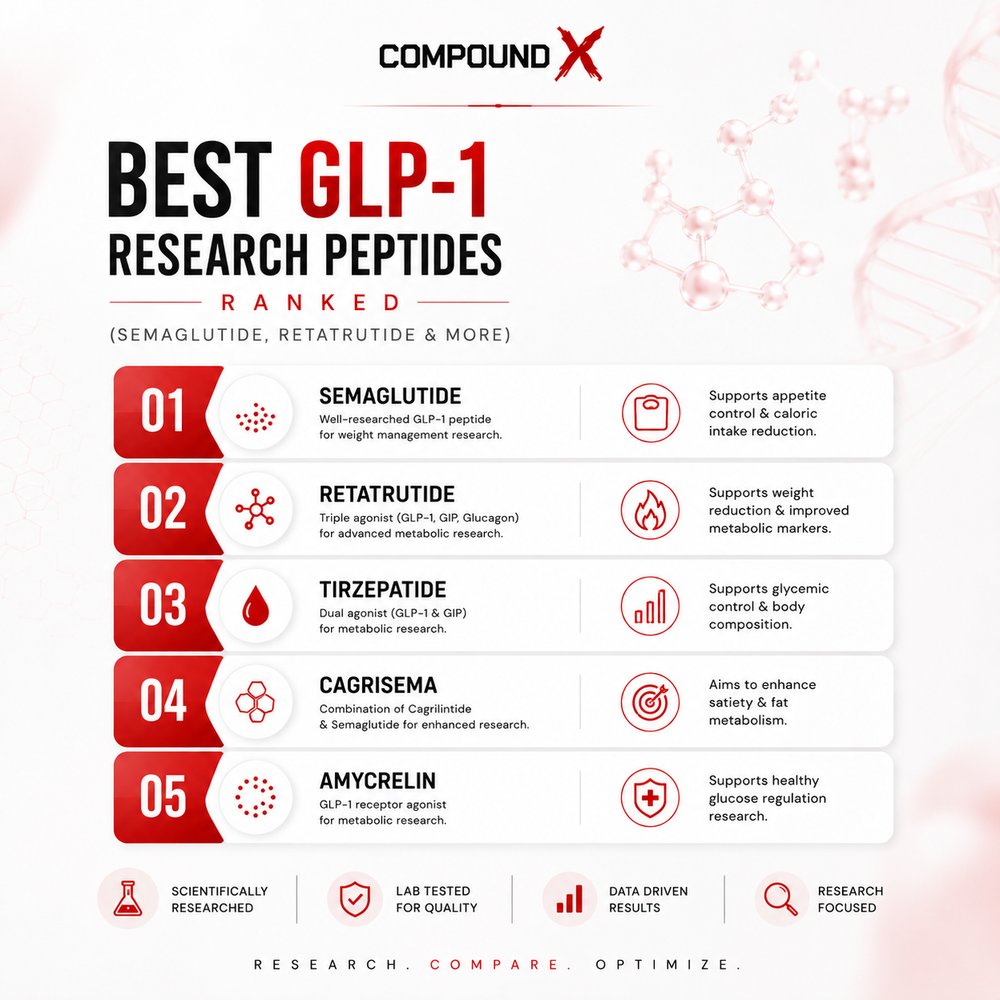 Best GLP-1 Research Peptides Ranked cover