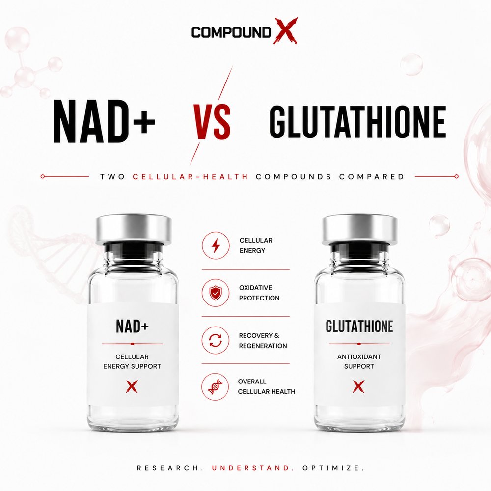 NAD+ vs Glutathione comparison cover